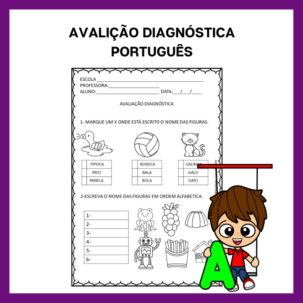 AVALIAÇÃO DIAGNÓSTICA - Atividades Compartilhadas