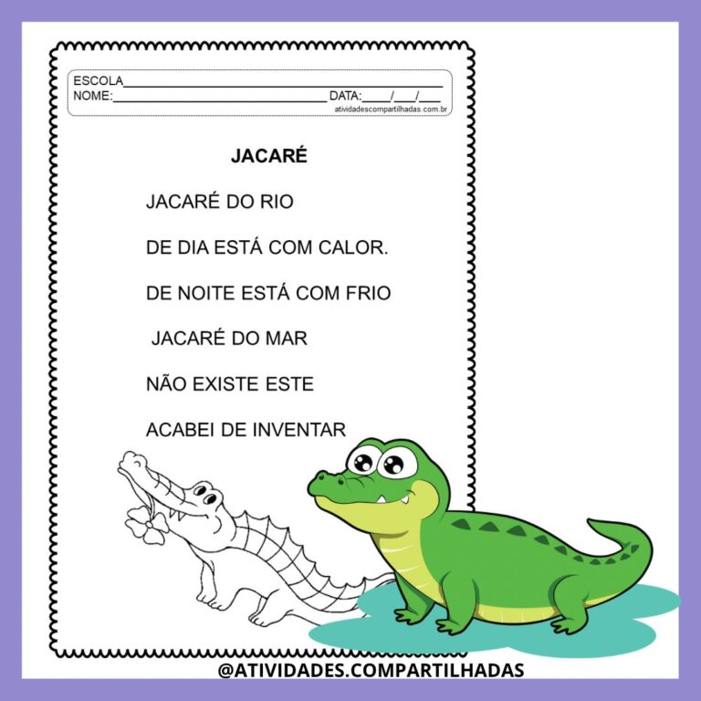 O JACARÉ - Atividades Compartilhadas
