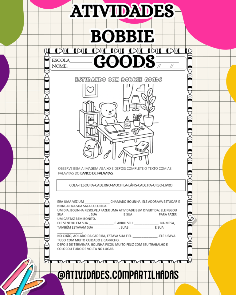 ESTUDANDO COM BOBBIE GOODS - Atividades Compartilhadas