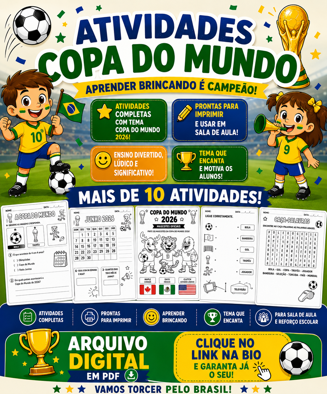 ATIVIDADES DA COPA DO MUNDO 2026