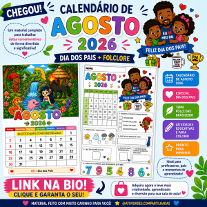 CALENDÁRIO DE AGOSTO