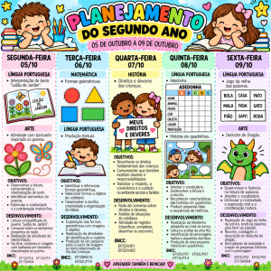 PLANEJAMENTO SEMANAL SEGUNDO ANO 05-10