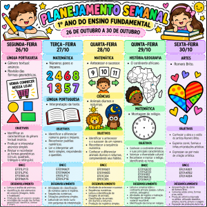 Planejamento Semanal -PRIMEIRO ANO