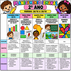 PLANEJAMENTO SEMANAL DO SEGUNDO ANO